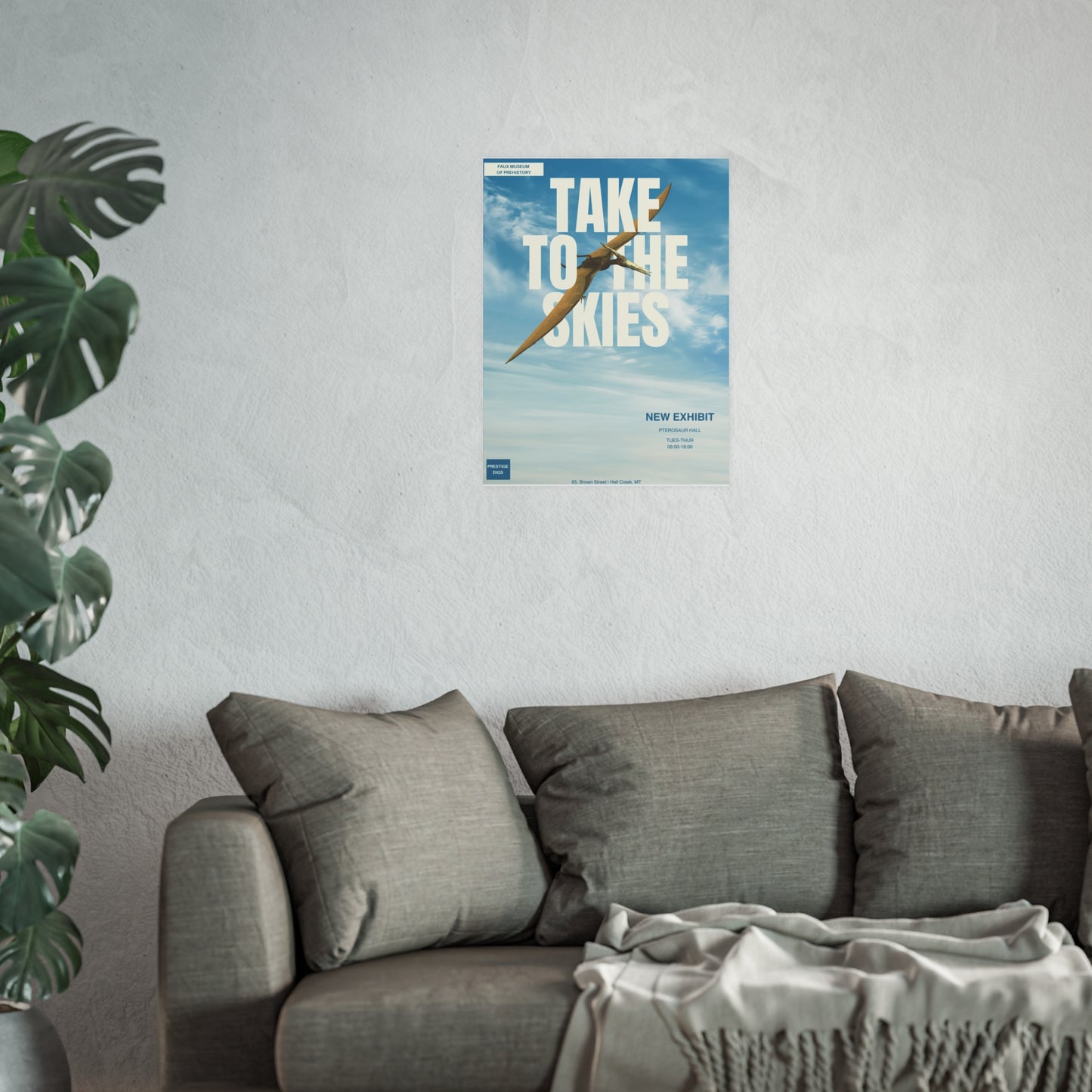 Pterosaur Exhibit Poster