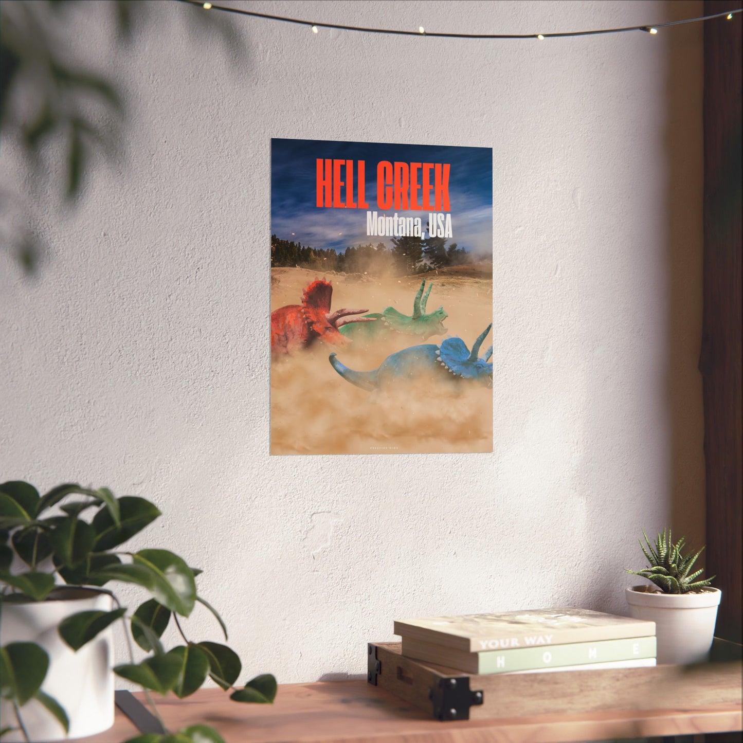 Hell Creek Triceratops Poster