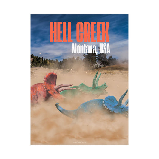 Hell Creek Triceratops Poster