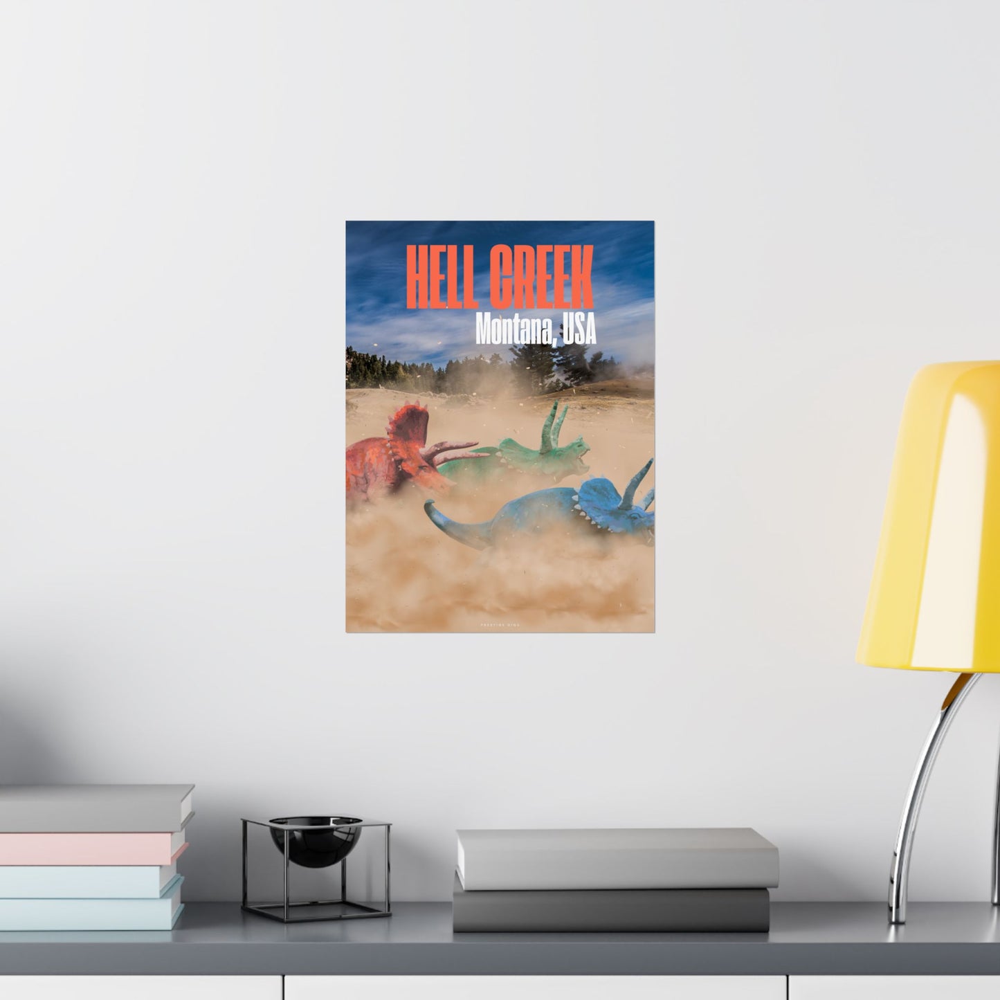 Hell Creek Triceratops Poster